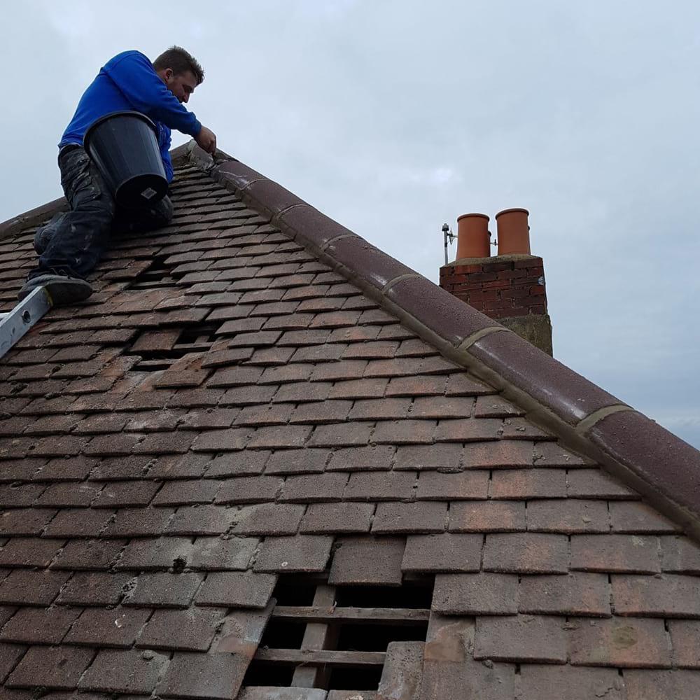 Ridge tile repair