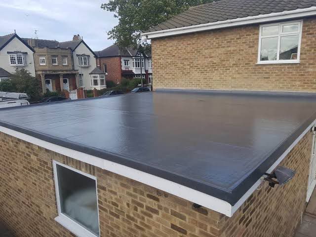 GRP fibreglass roof