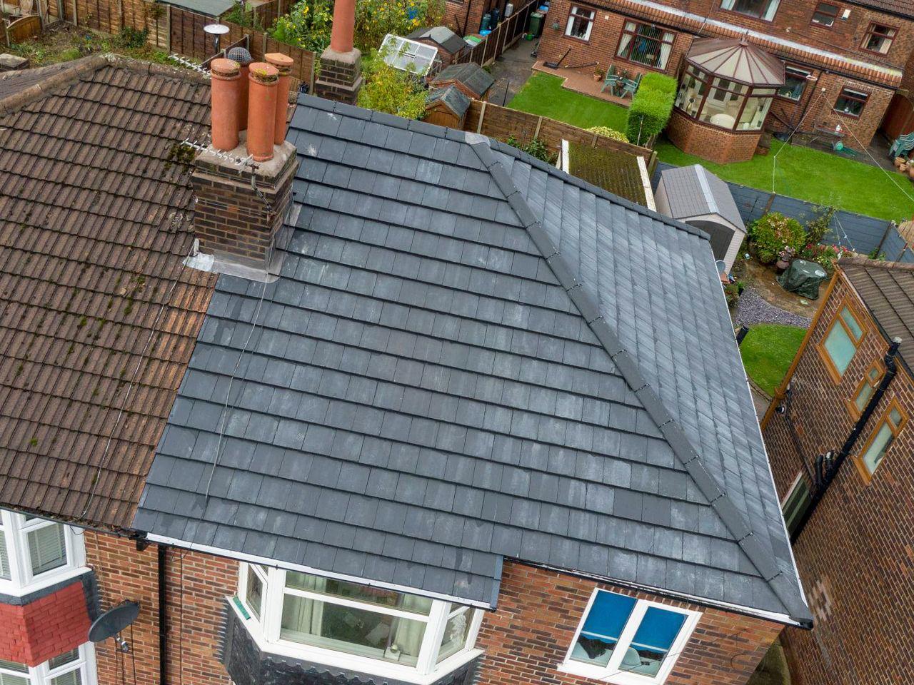 Torch-on felt flat roof