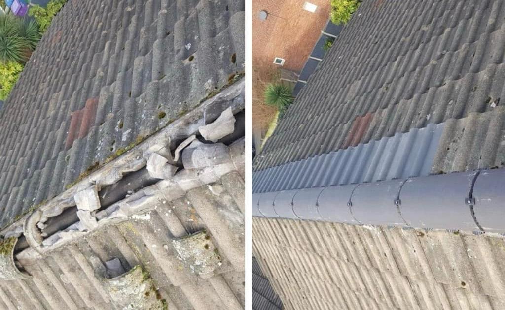 Roof maintenance work
